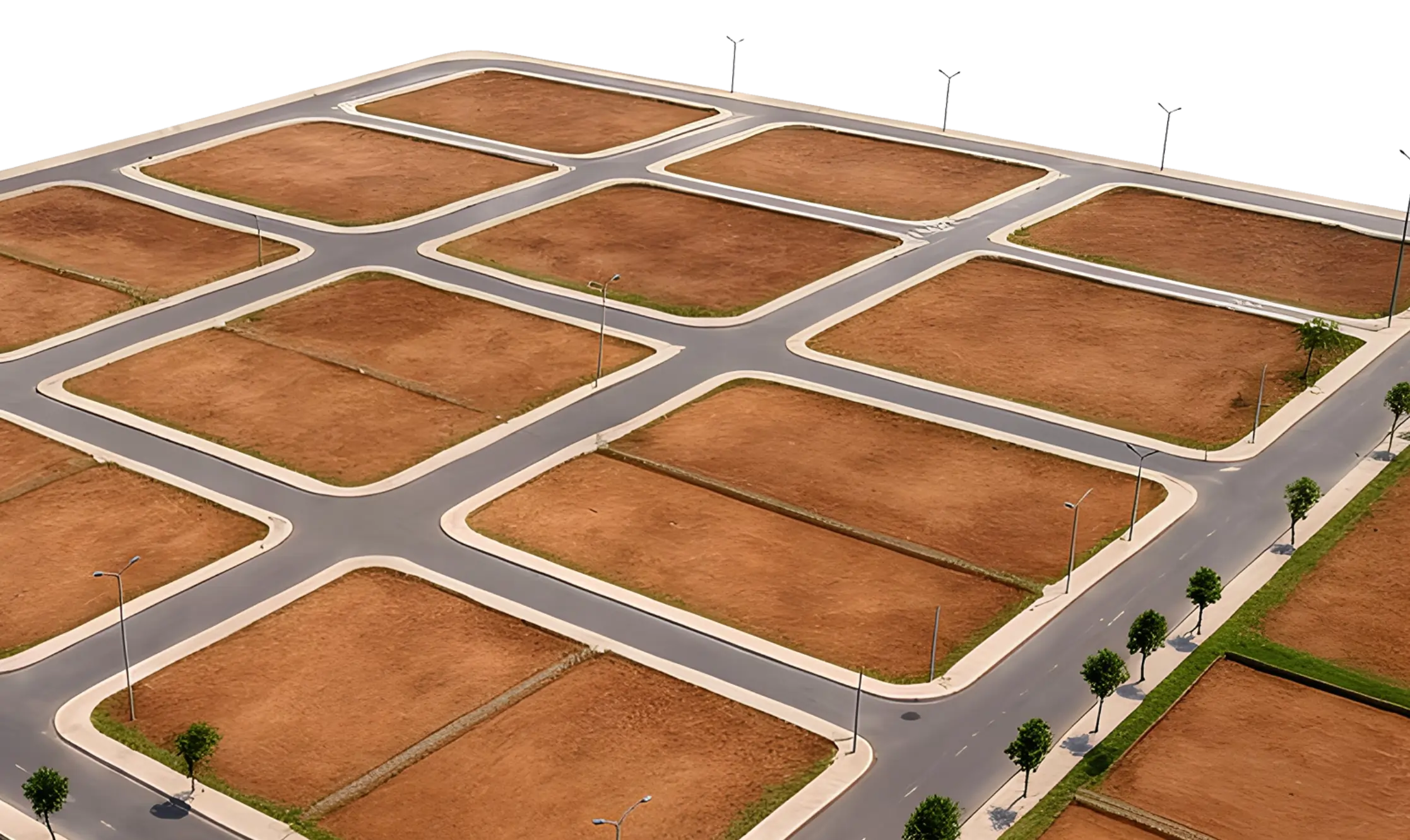 Mediterranean villa with palm trees